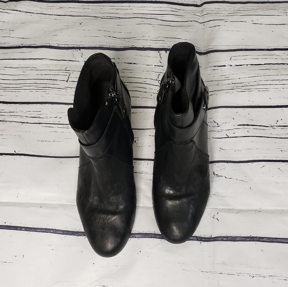 Geox Respira Italian Patent Black Boot Size 38